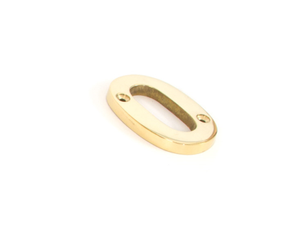 Polished Brass Numeral  0