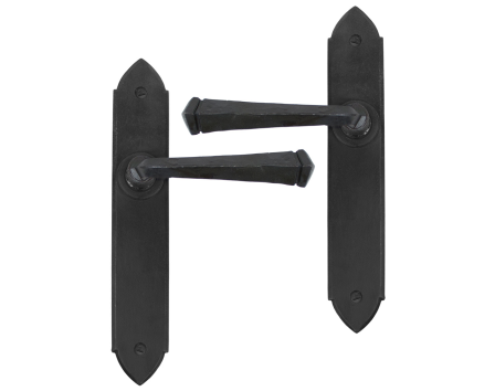 Beeswax Gothic Lever Latch Set