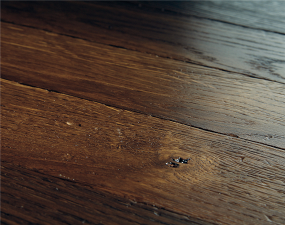 Smoked Textured Vintage Oak Parquet Flooring