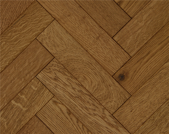 Textured Aged Oak Parquet Flooring