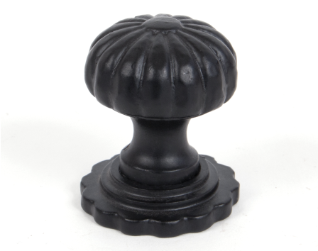 Black Cabinet Knob (with base) - Large