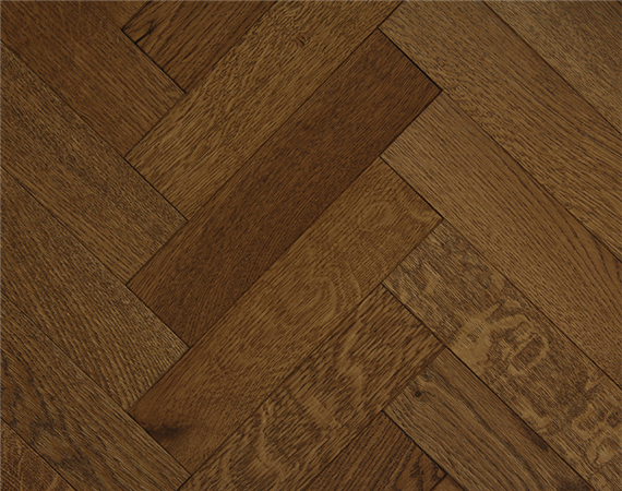 Textured Rich Oak Parquet Flooring